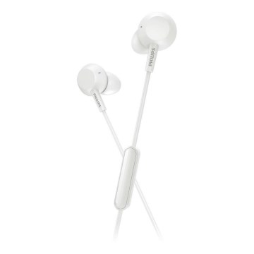 Philips TAE4105WT/00 - Kuulokkeet mikrofonilla JACK 3,5 mm valkoinen