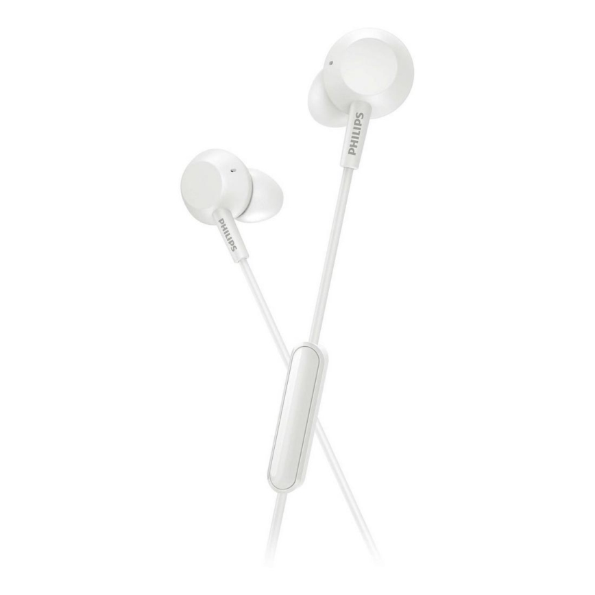 Philips TAE4105WT/00 - Kuulokkeet mikrofonilla JACK 3,5 mm valkoinen