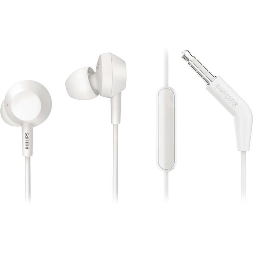 Philips TAE4105WT/00 - Kuulokkeet mikrofonilla JACK 3,5 mm valkoinen
