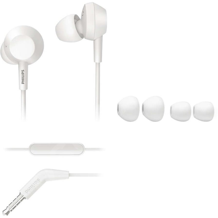 Philips TAE4105WT/00 - Kuulokkeet mikrofonilla JACK 3,5 mm valkoinen