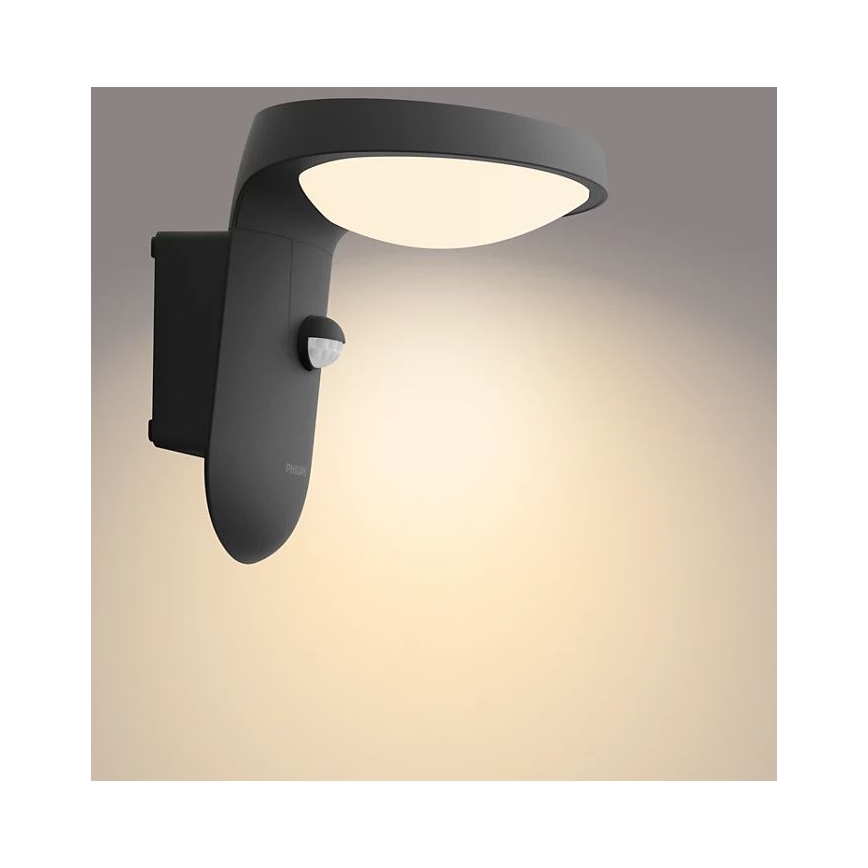 Philips - LED-ulkovaloseinävalaisin sensorilla LED/9W/230V 2700K IP44