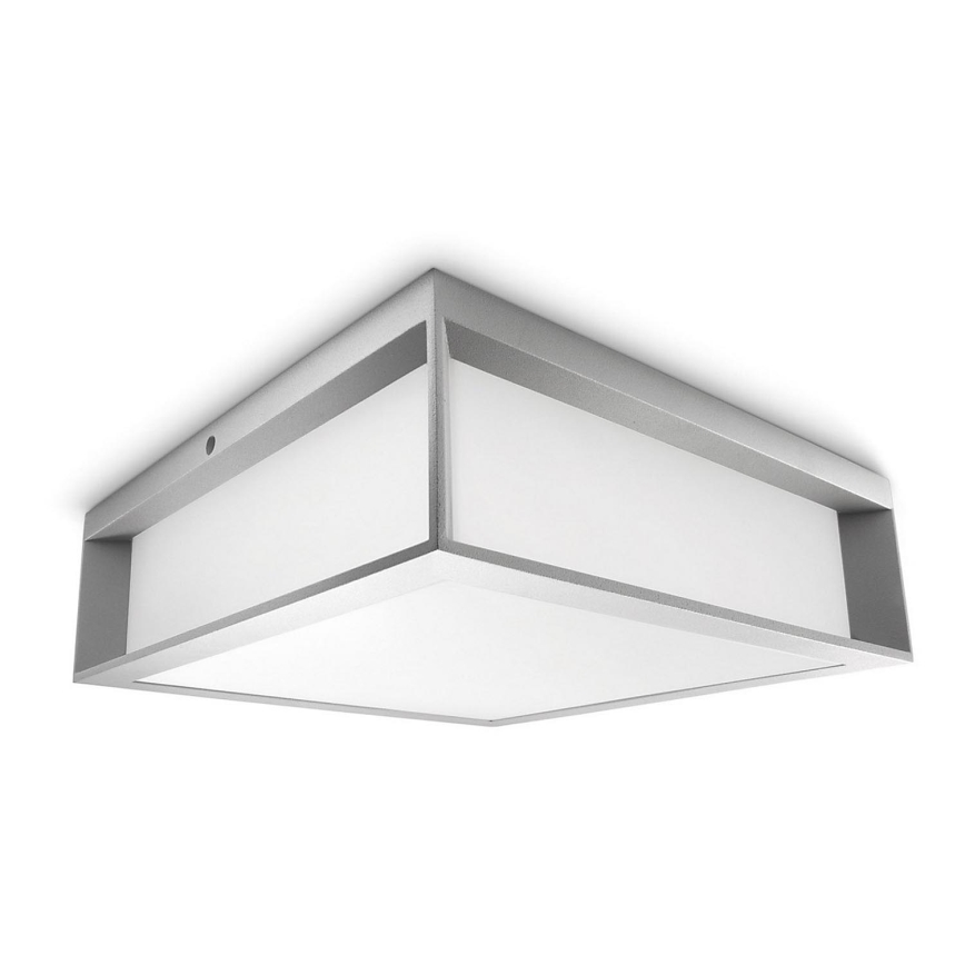 Philips - Ulkokattovalo 2xE27/14W/230V IP44 harmaa