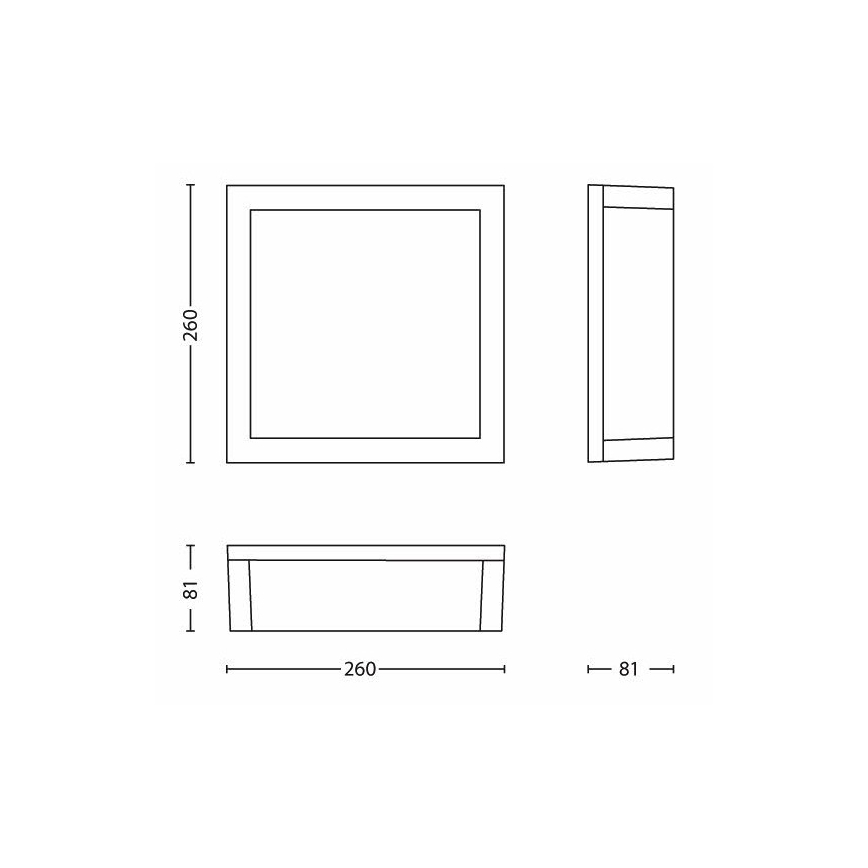 Philips - Ulkokattovalo SKIES 2xE27/14W/230V IP44 antrasiitti