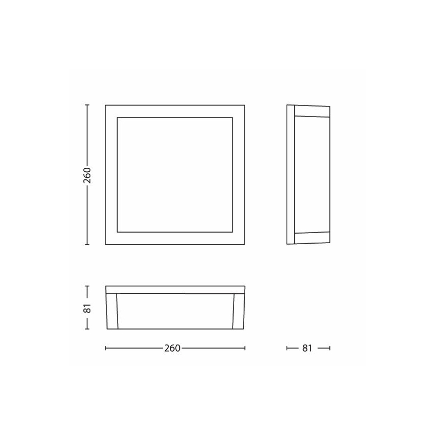 Philips - Ulkokattovalo 2xE27/14W/230V IP44 harmaa