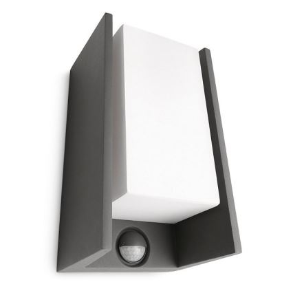 Philips - Ulkoseinävalaisin anturilla BRIDGE 1xE27/15W/230V IP44