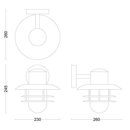 Philips - Ulkoseinävalaisin INYMA 1xE27/25W/230V IP44