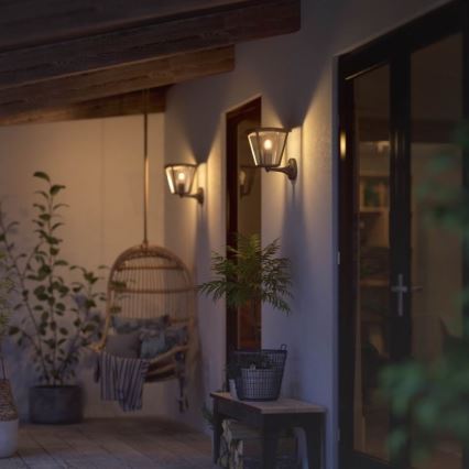 Philips - Himmennettävä ulkoseinävalo Hue INARA 1xE27/7W/230V Wi-Fi IP44