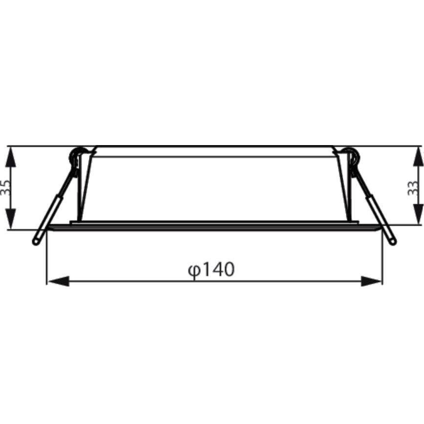 Philips - Upotettu valo MESON LED/12,5W/230V 6500K