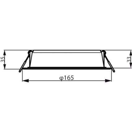 Philips - Upotettu valo MESON LED/16,5W/230V 3000K