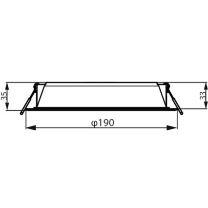 Philips - Upotettu valo MESON LED/20W/230V 6500K