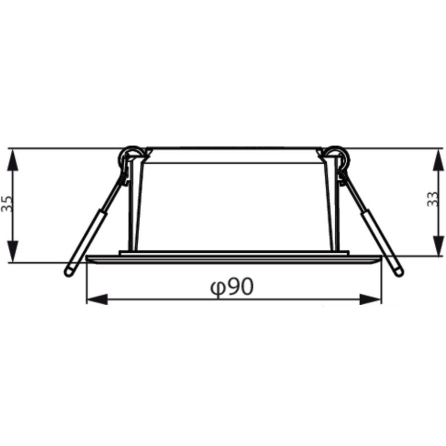 Philips - Upotettu valo MESON LED/5,5W/230V 6500K