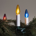 Pidennys LED ulkokäyttöön Jouluketju FELICIA FILAMENT 20xE10 14m värikäs/lämpimänvalkoinen IP44, Made in the EU