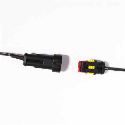 Pidennys LED ulkokäyttöön Jouluketju CONE FILAMENT 20xE10 14m läpinäkyvä/lämpimänvalkoinen IP44, Made in the EU
