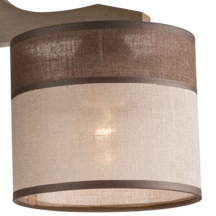 Seinävalaisin ANDREA 3xE27/60W/230V pyökki