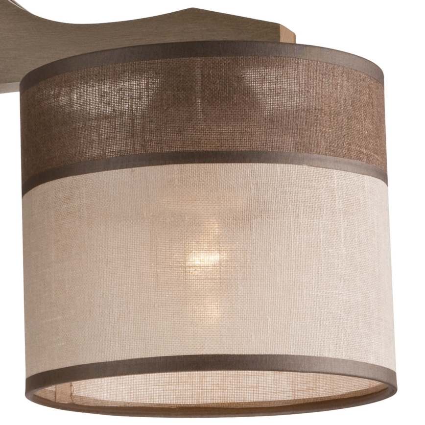 Seinävalaisin ANDREA 3xE27/60W/230V pyökki