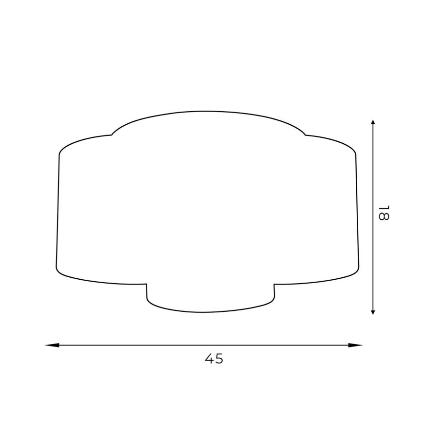 Pinta-asennettava kattokruunu ARDEN 3xE27/60W/230V musta/kulta