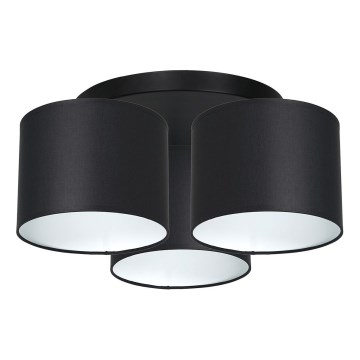 Pinta-asennettava kattokruunu ARDEN 3xE27/60W/230V musta/valkoinen