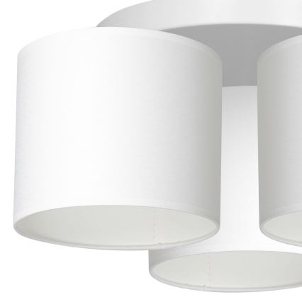 Pinta-asennettava kattokruunu ARDEN 3xE27/60W/230V valkoinen