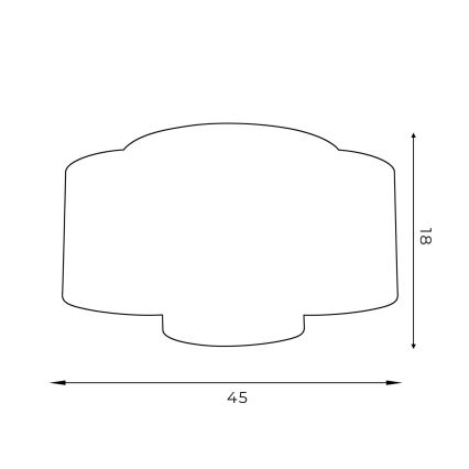 Pinta-asennettava kattokruunu ARDEN 3xE27/60W/230V vihreä/kulta
