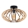 Pinta-asennettava kattokruunu EARTH 1xE27/60W/230V musta/beige