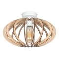 Pinta-asennettava kattokruunu EARTH 1xE27/60W/230V valkoinen/beige