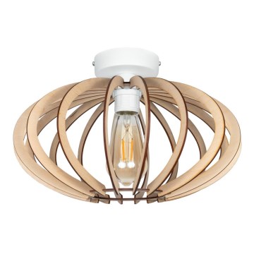 Pinta-asennettava kattokruunu EARTH 1xE27/60W/230V valkoinen/beige