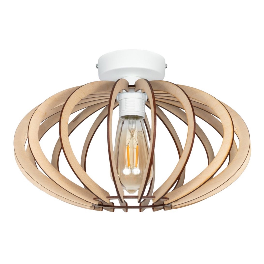Pinta-asennettava kattokruunu EARTH 1xE27/60W/230V valkoinen/beige