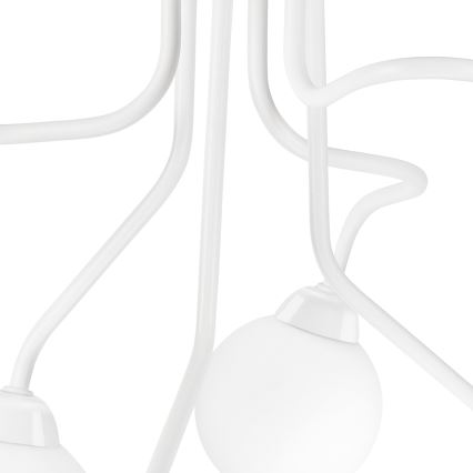 Pinta-asennettava kattokruunu HOLLY 6xG9/5W/230V valkoinen