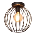 Pinta-asennettava kattokruunu MERCURE 1xE27/15W/230V d. 30 cm musta