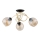 Pinta-asennettava kattokruunu MODENA 3xE27/60W/230V kulta/musta/beige
