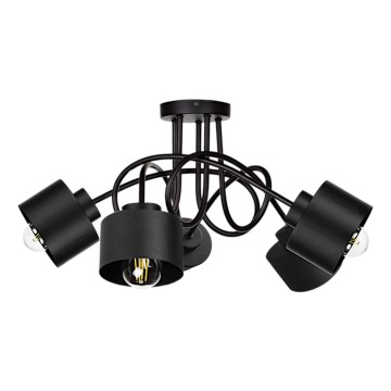 Pinta-asennettava kattokruunu SIMPLY BLACK 5xE27/60W/230V