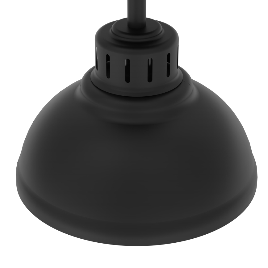 Pinta-asennettava kattokruunu SVEN 1xE27/15W/230V musta