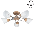 Pinta-asennettava kattokruunu VILETTA 5xE27/40W/230V tammi - FSC-sertifioitu
