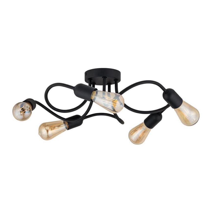 Pinta-asennettava kattokruunu WAVE 5xE27/60W/230V