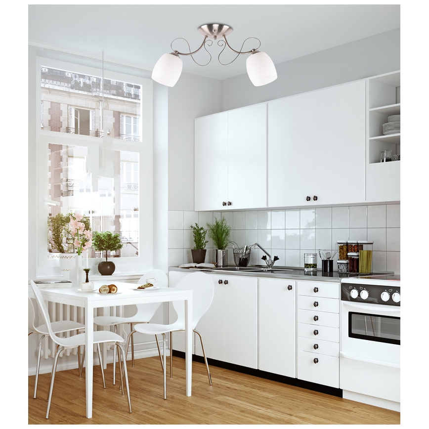 Pinta-asetettava kattokruunu AMBA 2xE27/40W/230V
