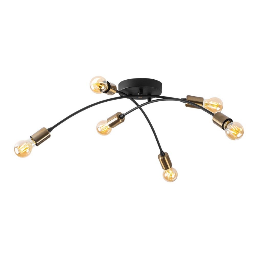 Pinta-asetettava kattokruunu BANANA 6xE27/40W/230V