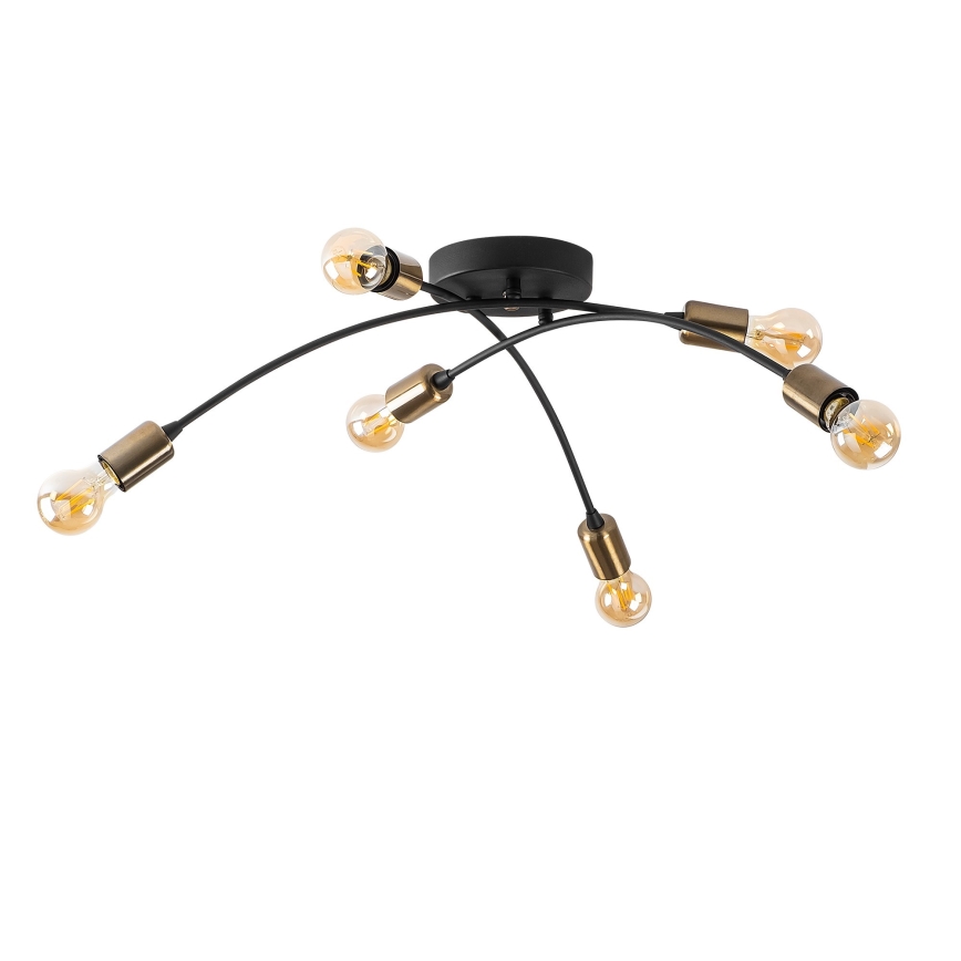 Pinta-asetettava kattokruunu BANANA 6xE27/40W/230V