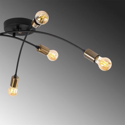 Pinta-asetettava kattokruunu BANANA 6xE27/40W/230V