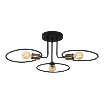 Pinta-asetettava kattokruunu CIRCLE 3xE27/40W/230V