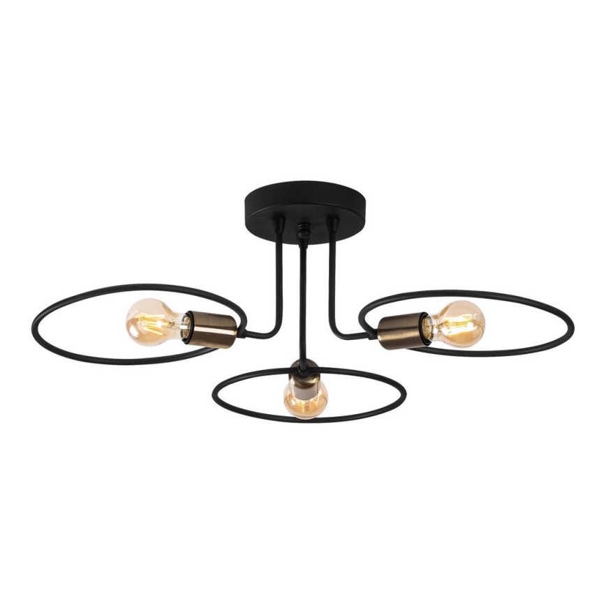 Pinta-asetettava kattokruunu CIRCLE 3xE27/40W/230V
