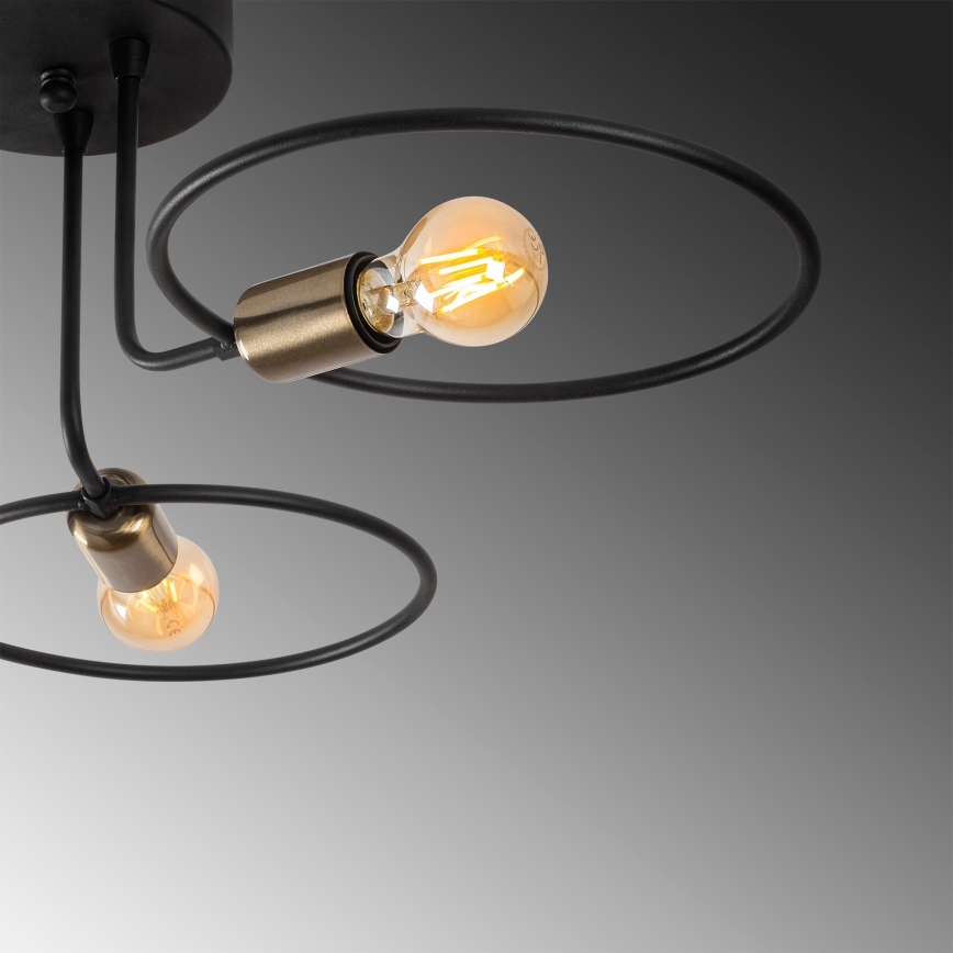 Pinta-asetettava kattokruunu CIRCLE 3xE27/40W/230V