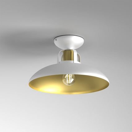 Pinta-asetettava kattokruunu FELIX 1xE27/60W/230V valkoinen