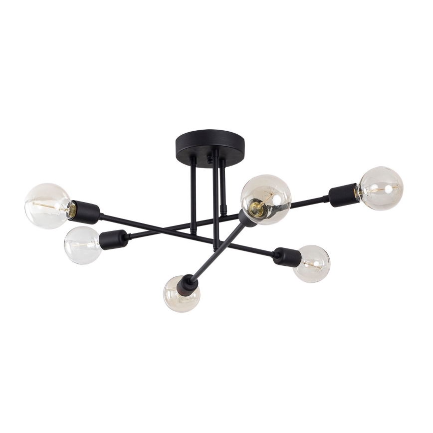 Pinta-asetettava kattokruunu FLOWER 6xE27/40W/230V