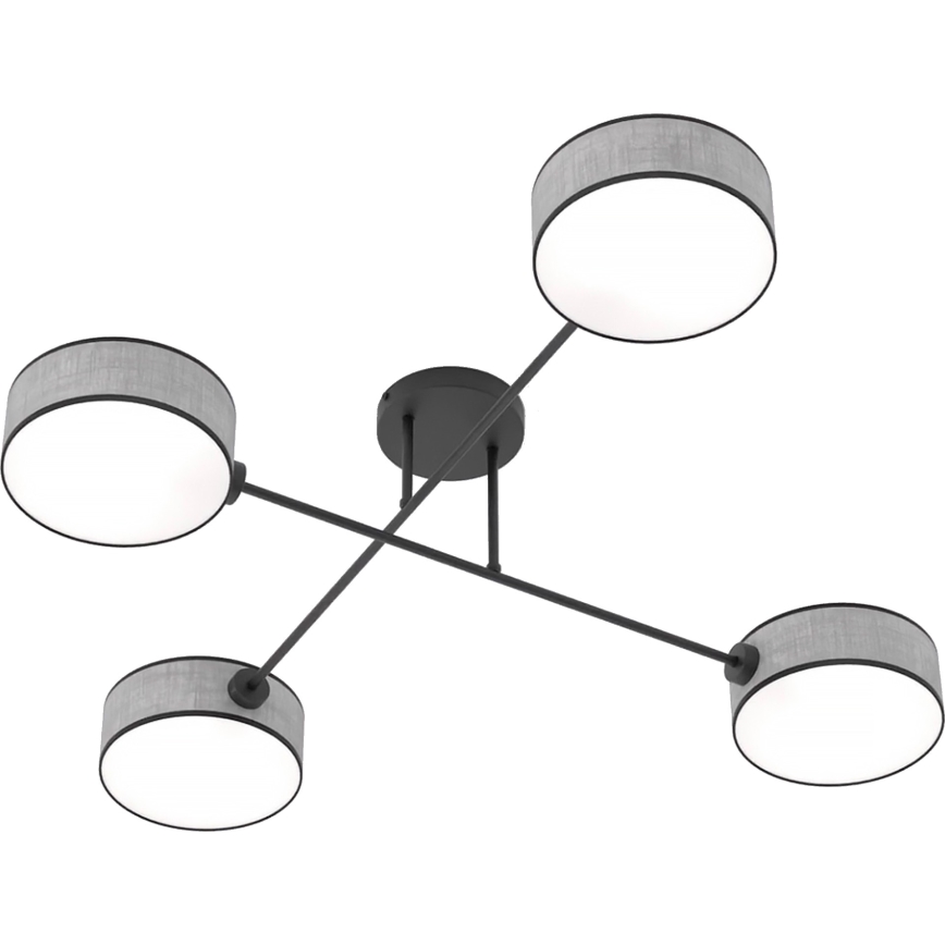 Pintakiinnitteinen kattovalaisin MAGA 4xE14/10W/230V harmaa