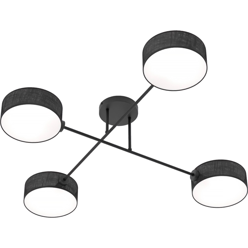 Pintakiinnitteinen kattovalaisin MAGA 4xE14/10W/230V musta