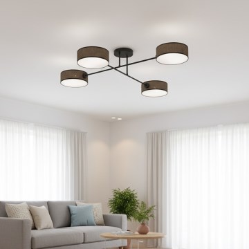 Pintakiinnitteinen kattovalaisin MAGA 4xE14/10W/230V ruskea