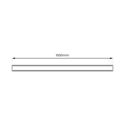 Pintapeitekisko MAGNETIC TRACK 1,5 m musta