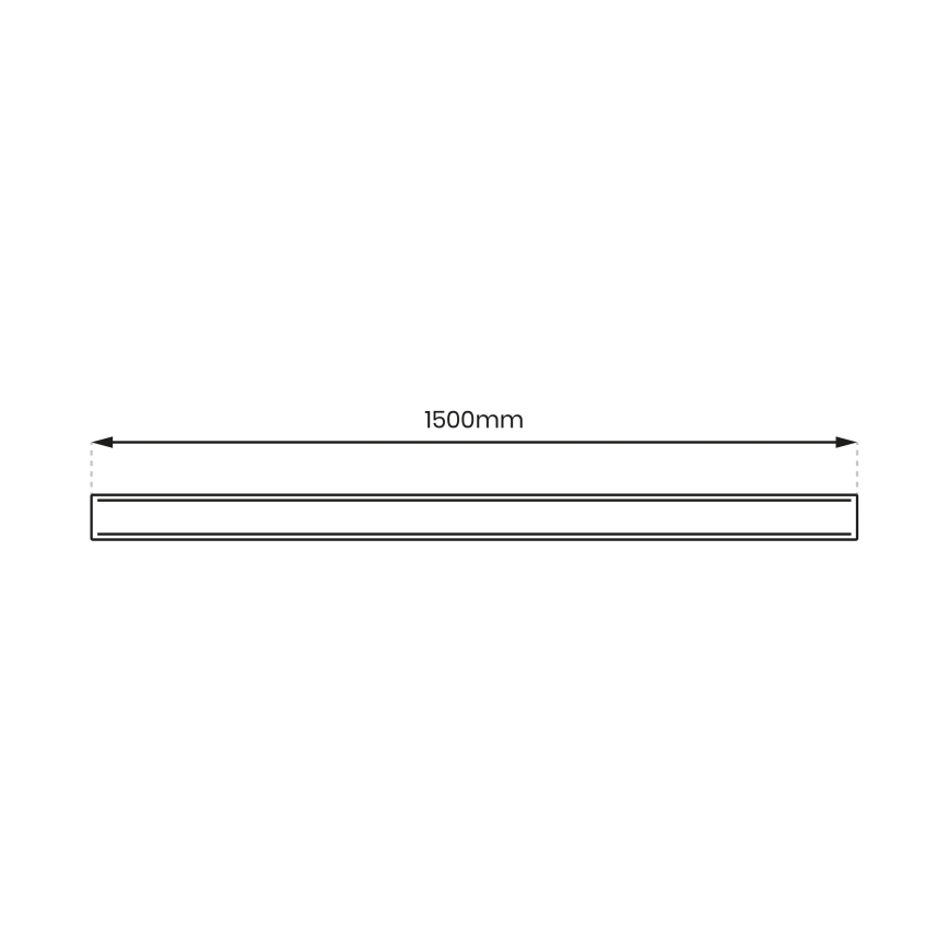 Pintapeitekisko MAGNETIC TRACK 1,5 m musta