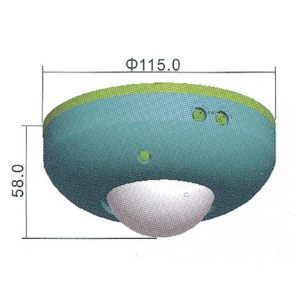 PIR-liiketunnistin B 360° 1200W/230V valkoinen
