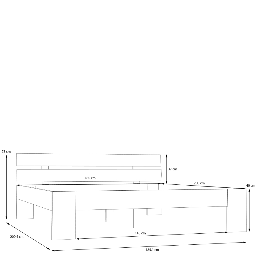 PIROA parisänky 180x200 cm beige